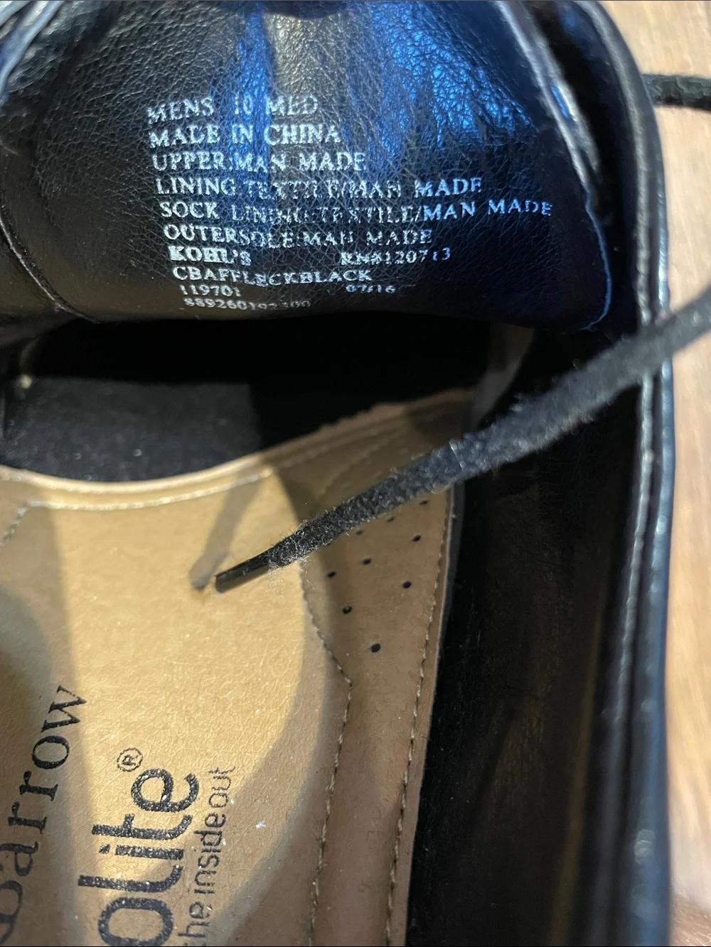 Croft & Barrow Ortholite Oxford Black Dress Shoes - Men’s 10M